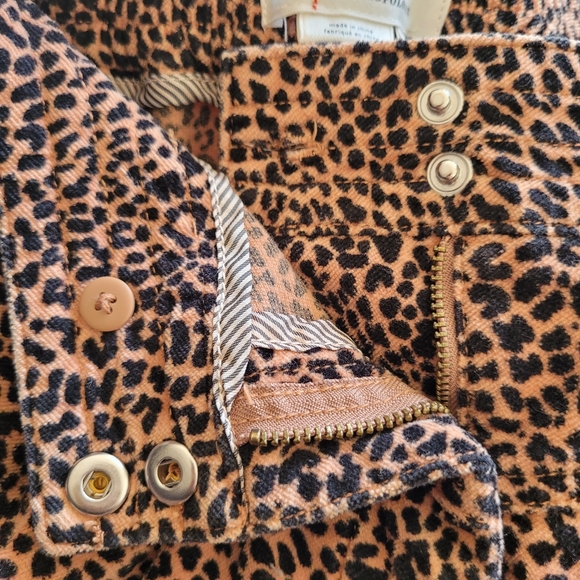 Anthropologie Kalea Corduroy Animal Print Jogger Trousers - Picture 11 of 13